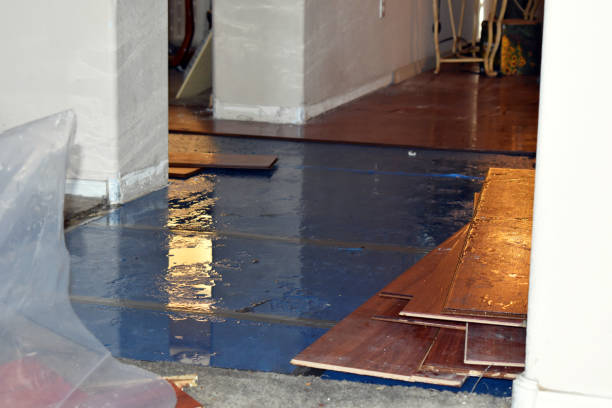 Professional Sewage Cleanup technician working in Block Island, RI